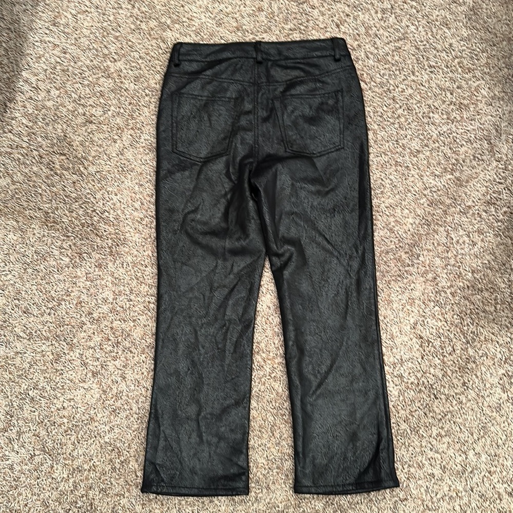 Frye and Co Faux Leather Pants, size 10. New without tags. - Picture 2 of 5